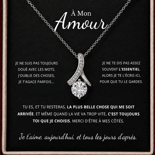 À MON AMOUR - COLLIER RUBAN POUR ELLE