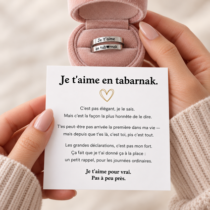 BAGUE JE T'AIME EN TAB♥RNAK