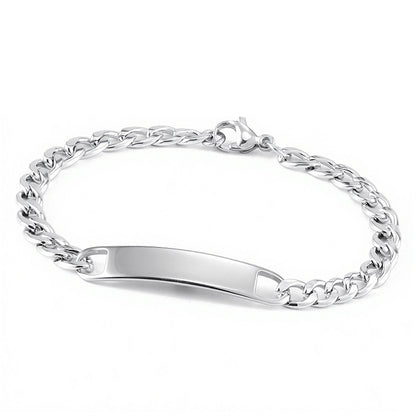 Bracelet Maille Cubain Gravé Personnalisé