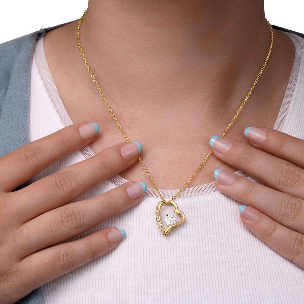 À MA FILLE – COLLIER CŒUR
